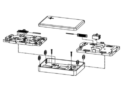 Mazeichnung Telegaertner H02050A0109 Micro Spleissbox incl 4xSC Kupplung