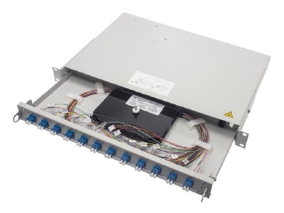 Produktbild Detailansicht Telegaertner H02030K0591 Spleissbox bestueckt PROFI V 6xLCD OM3