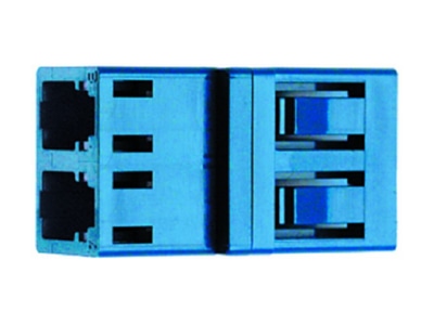 Produktbild Detailansicht Telegaertner J08071A0017 LC Duplex Kupplung MM Phosphorbronzehuelse