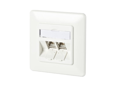 Produktbild Metz 130B11D21002 E Anschlussdose C6Amodul UP 2Port 180 UP rws