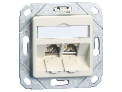 Product image Metz TN C6Amod 2UPk 270rw RJ45 8 8  Data outlet 6A  IEC  white
