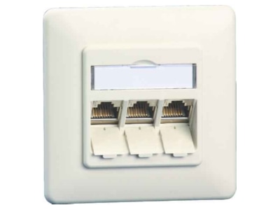 Product image Metz TN C6Amod 3UP 180rw RJ45 8 8  Data outlet 6A  IEC  white
