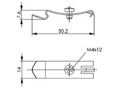 Ma�zeichnung 2 Telegaertner H06000A0056 Adapter Set f  Tragschiene TH35 f  MPD HS Cat6a