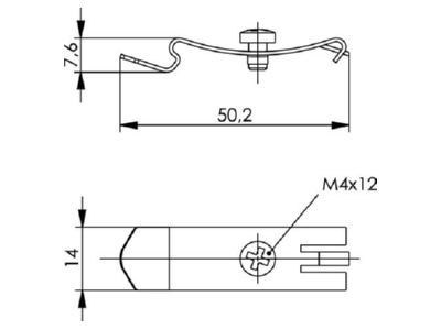 Ma�zeichnung 3 Telegaertner H06000A0056 Adapter Set f  Tragschiene TH35 f  MPD HS Cat6a