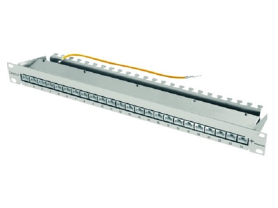 Product image detailed view Telegaertner J02023A0052 19 inch Patch Panel 1U gray MPP24 HS Cla  EA500 
