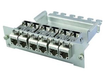 Produktbild Telegaertner J02021A0037 Modultraeger 3HE 7TE inkl 6xAMJ S Modul