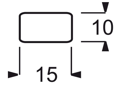 Dimensional drawing Busch Jaeger 2525 13 Labelling for domestic switching device