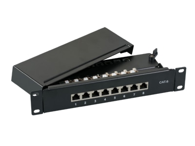 Produktbild EFB Elektronik 37736 8 Mini Patchpanel 8xRJ45  grau
