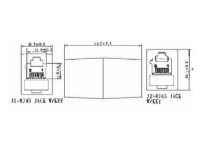 Ma�zeichnung EFB Elektronik 37507 1 Modular Kupplung 1 1 geschaltet