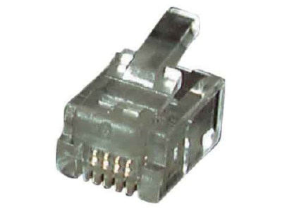 Produktbild 1 EFB Elektronik 37516 1 100  VE100  Modular Stecker RJ11 f Rundkbl  ungesch  37516 1 100  Inhalt  100 