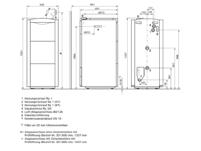 Mazeichnung 1 Vaillant 0010029823 Paket 2 15 6 ecoVIT exclusive