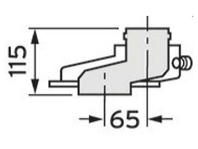 Ma�zeichnung Vaillant 0020042773 Abgasausgleichsstueck DN60 100PP