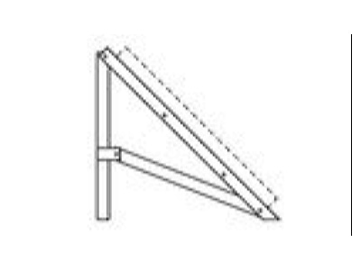 Strichzeichnung Vaillant 0020092553 Gestell fuer Fassaden  Balkonmit