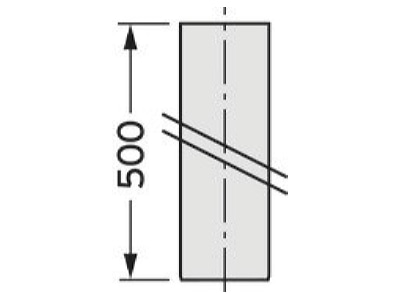 Ma�zeichnung Vaillant 0020095537 Muendungsrohr ES DN160  500mm eds
