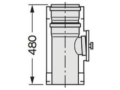 Mazeichnung Vaillant 0020095589 Revisionselement Edelstahl