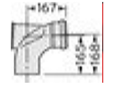 Masszeichnung Vaillant 0020106392 Revisions T Stueck  Bogen  87Grad 110mm