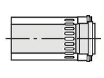 Ma�zeichnung Vaillant 0020145585 Verlaengerung 0 5m 110 160mm konz 