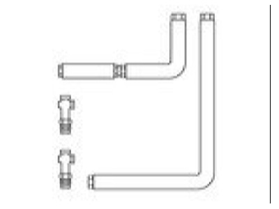 Line drawing Vaillant 0020219142 Accessories spare parts for central gas