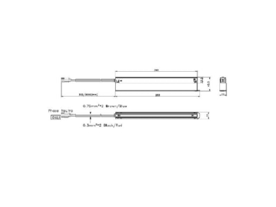 Dimensional drawing Brumberg 17480200 LED driver