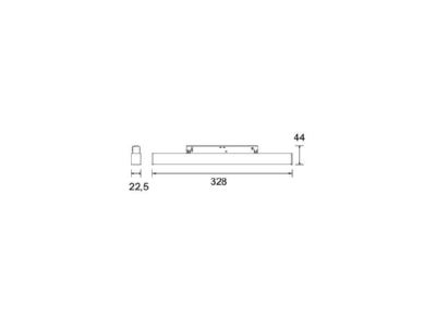Dimensional drawing Brumberg 43111083 Downlight spot floodlight 1x15W