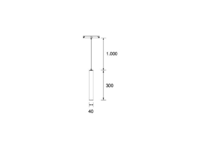 Dimensional drawing Brumberg 43140083 Downlight spot floodlight 1x10W
