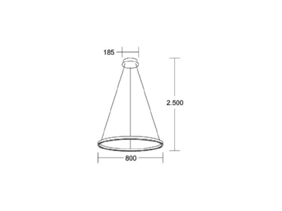 Dimensional drawing Brumberg 57440183 Pendant luminaire 1x46 8W