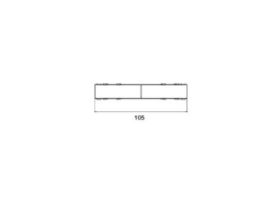 Dimensional drawing Brumberg 88484380 Coupler connector straight