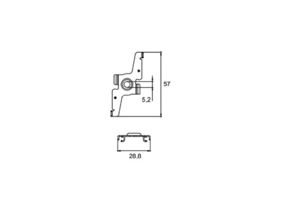 Dimensional drawing Brumberg 88488000 Accessory for luminaires