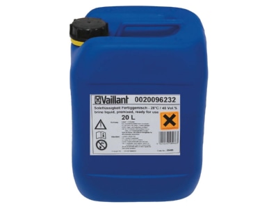 Product image Vaillant 0020096232  VE20L  Heat transfer fluid  28 C 0020096232  quantity  20L 
