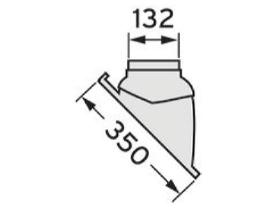 Ma�zeichnung Vaillant 009076 Kunststoff Universalpfanne Schraegdach 25 50 sw