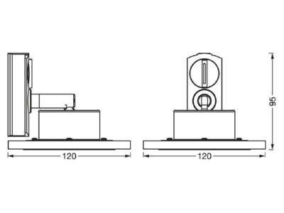 Dimensional drawing Ledvance SMART  4058075759763 Downlight spot floodlight SMART 4058075759763