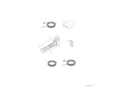 Exploded view 3 Bosch Thermotechnik AWE9 Accessories spare parts for heat pump
