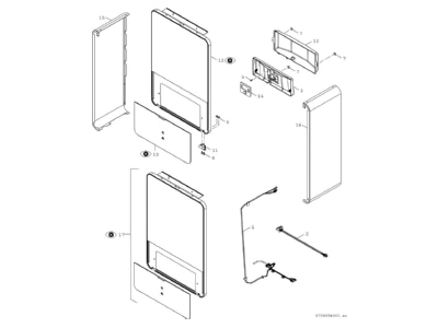 Exploded view 4 Bosch Thermotechnik AWE9 Accessories spare parts for heat pump
