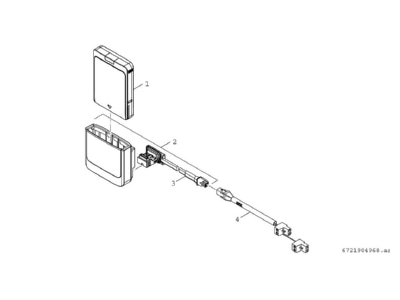 Exploded view 6 Bosch Thermotechnik AWE9 Accessories spare parts for heat pump
