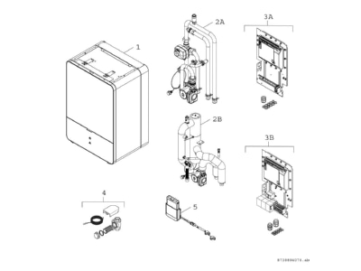 Exploded view 7 Bosch Thermotechnik AWE9 Accessories spare parts for heat pump

