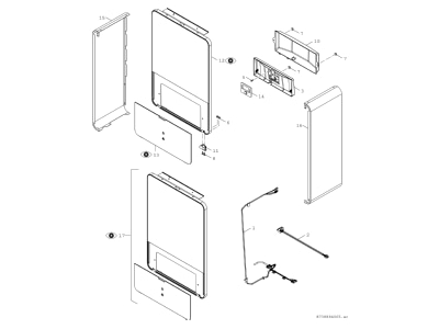 Exploded view 8 Bosch Thermotechnik AWE9 Accessories spare parts for heat pump

