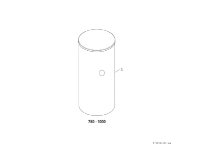 Exploded view 3 Bosch Thermotechnik BSH1000 6ERZ1B Storage tank  heating cooling system 
