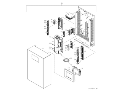 Explosionszeichnung 2 Bosch Thermotechnik CS5000AW38OR Luftwaermepumpe Monoblock WP revers