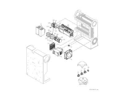 Explosionszeichnung 4 Bosch Thermotechnik CS5000AW38OR Luftwaermepumpe Monoblock WP revers