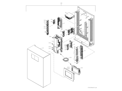 Explosionszeichnung 10 Bosch Thermotechnik CS5000AW38OR Luftwaermepumpe Monoblock WP revers