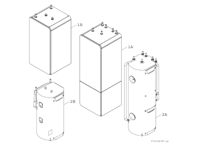 Exploded view 4 Bosch Thermotechnik SWDP200 2OC Hot tap water boiler indirectly heated
