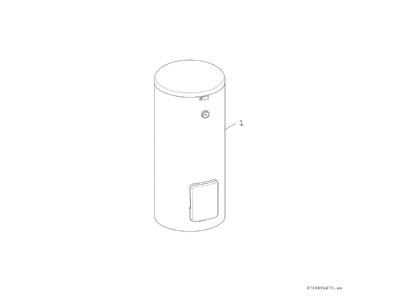 Exploded view 4 Bosch Thermotechnik WH450LP1B Hot tap water boiler indirectly heated