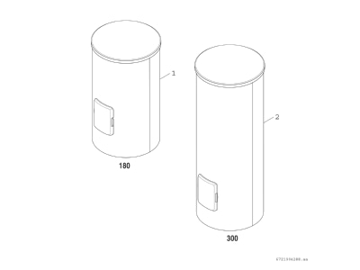 Exploded view 4 Bosch Thermotechnik WP180P1B Hot tap water boiler indirectly heated