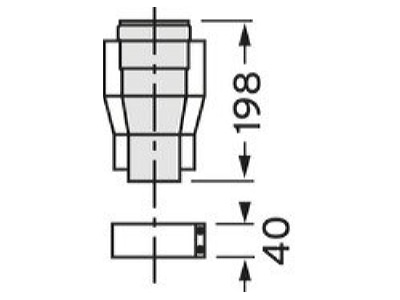 Mazeichnung Vaillant 0020127397 Uebergangsstueck DN60 100 zu DN80 125