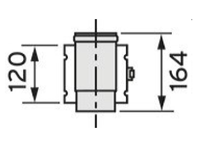 Dimensional drawing Vaillant 303215 Temperature transmitter