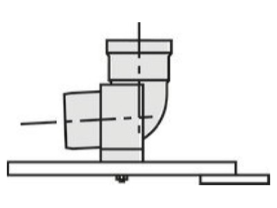 Mazeichnung Vaillant 303265 Stuetzbogen mit Konsole DN 80 PP