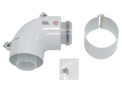 Produktbild Vaillant 303916 Bogen 87 Grad 60 100mm PP m  Reinigungsoeffnung