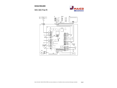 Schaltbild Maico WS 300 Flat R Raumluft System Rechtsausf  b  300m2