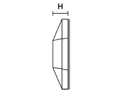 Dimensional drawing 4 Hellermann Tyton MB5APT A PA66 BK Mounting element for cable tie