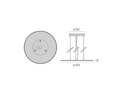 Mazeichnung Performance in Light 8555261516310 LED Pendelleuchte 3000K DALI